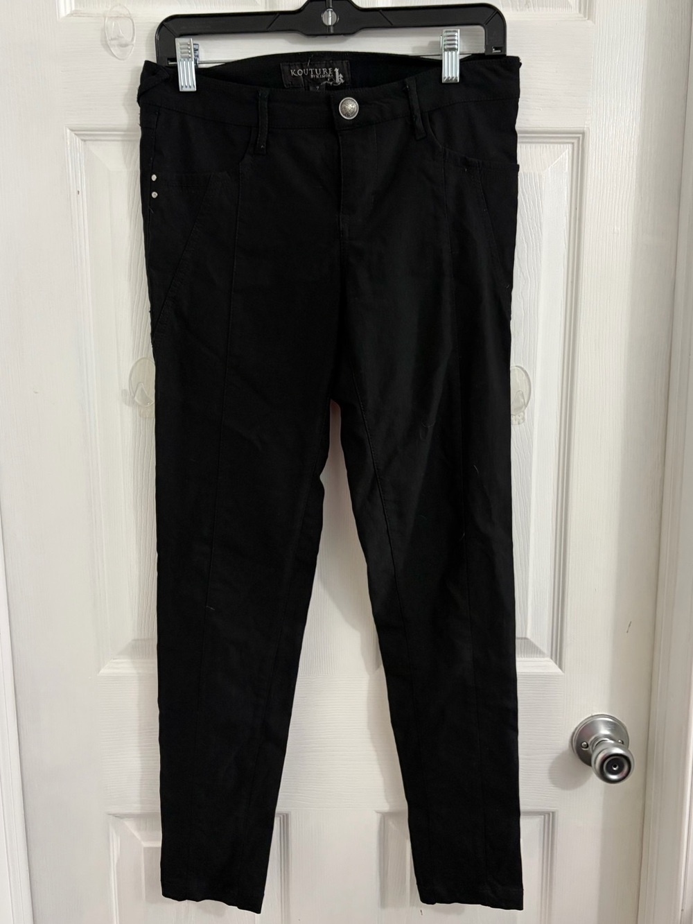 Kouture by K Brand Black Women's Skinny Ponte Pants. Size 7 juniors $10
